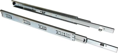 Emuca Set ladegeleiders, met kogellager, 45 x 300 mm, volledige opening, met beugels, Verzinkt