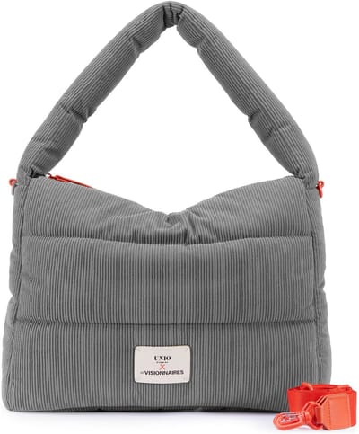 LES VISIONNAIRES Unio Hobo Schoudertas 38 cm - Dames - light grey