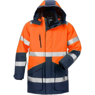 Fristads Hi Vis Gore-Tex 3-In-1 Winterparka Klasse 3 4989 Gxb - Hi-Vis oranje/marineblauw - M