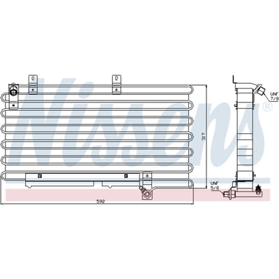 Condensator, airconditioning NISSENS 94000