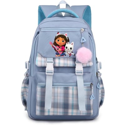 Sac d'école Gabby Dollhouse Sac à dos d'école primaire Sac à dos de grande capacité Sac à dos de dessin animé Sac à dos de haute qualité Sac pour ordinateur portable Cadeau