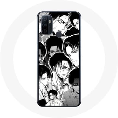 Oppo A53 Case-aanval op Titan Manga Levi Ackerman