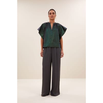 By-Bar Vina Electric Blouse Electric Green Size: S | Blouses Outlet | Dames | Groen