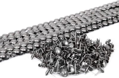 10x Nagelstrips 9,5 mm Geborsteld Aluminium voor Meubels en Bekleding