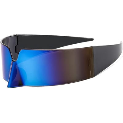 y2k Luxe Designer Vintage Randloze Zonnebril dames Voor Mannen Zonnebril Punk Feest Vogelneus Gemaskerd Sportbril UV400 black