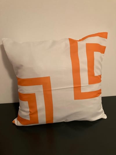 Nordic Geometry Collection Kussenhoes – Orange Edition - 45x45 cm