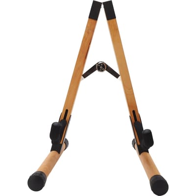 Gitaarstandaard A-frame Opvouwbaar IJzer Draagbaar Ukulele Instrumentenstandaard voor Opslag Display brown