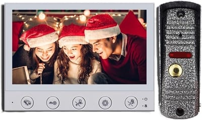 Video Intercom Camera - Deurbel Systeem - Huis Beveiliging - Nachtzicht Bewegingsdetectie - 7 Inch HD - Zwart