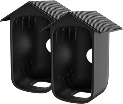 2 Stuks - Zwart - Camera siliconen beschermhoes - bewakingshoes - bewakingscamera beschermhoes - Zachte siliconen hoes - beveiligingscamera beschermhoes - Waterdichte, uv-bescherming en regendicht - Geschikt Voor EufyCam 2C