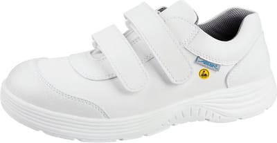 Abeba 7131047 S2 werkschoenen | laag model | dames & heren | wit | met stalen neus | zonder veters | instapper | ESD | maat 47