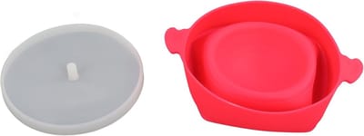 Magnetron Popcornkom - Snack Kom - Snel Snacks Maken - Opvouwbaar en Hittebestendig - 26 cm - Rood