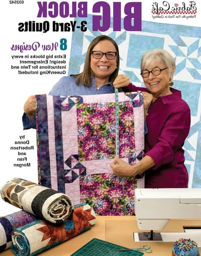 Quiltpatronen Boek - Grote Blokken - Dekbedden Maken - 8 Ontwerpen - Twin Full Queen - Meerdere Stoffen