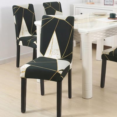 Stijl Stretch Stoelhoes Voor Eetkamer Elastisch Materiaal Stoelhoes Voor Bureaustoel Banketstoel Fauteuil Beschermer 1 pieces white
