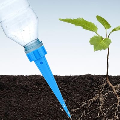 4 pièces Dispositif d'irrigation automatique réglable pour plantes Arroseurs goutte à goutte pour fleurs avec valve