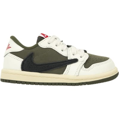 Travis Scott x Air Jordan 1 Retro Low OG SP TD Reverse Olive / Medium Olive Baby Sneakers Groen Zwart Zeil DO5441-200 21