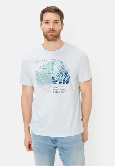 camel active T-Shirt van puur katoen - Maat - Hemelsblauwmenswear-M