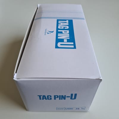 Banok textielpins/riddersporen 35mm standaard nylon - per doosje van 10.000 stuks - USN 35