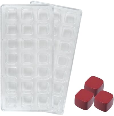 Dailygoods- Chocoladevorm vierkant - 21 gaten patroon - Polycarbonaat - Bakgerei - Mallen - Eenvoudig te reinigen - Bonbonvorm