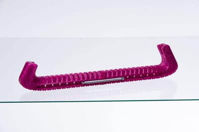 Guardog Deluxe Schaatsbeschermer - Tweedelig - IJshockey/Kunstschaatsen - 28cm - Roze Glitter