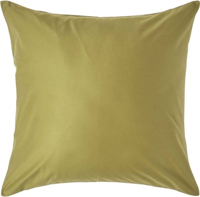 Homescapes Luxe Satijn Kussensloop 60x60 cm – Olijfgroen – 100% Egyptisch Katoen – Draaddichtheid 1000
