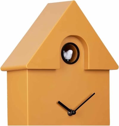 RUX® Koekoeksklok Modern - Wandklok - Uurwerk - Inclusief Gewichtsketting - Bruin - 22cm x 8cm x42cm