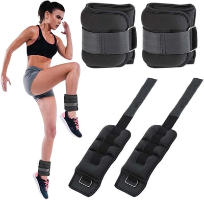 Set Arm- en Enkelgewichten (2x 1,5 kg) - Verstelbaar voor Fitness en Krachttraining