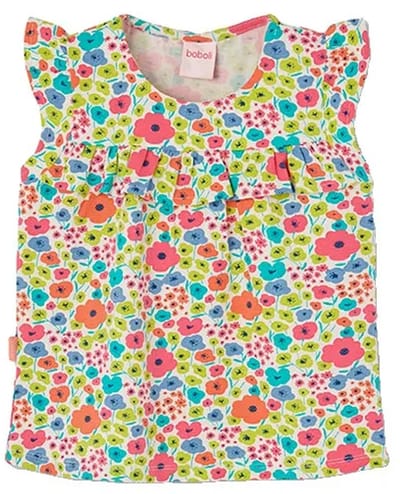 Boboli 313142 Mouwloos T-shirt Veelkleurig 24 Months Meisje