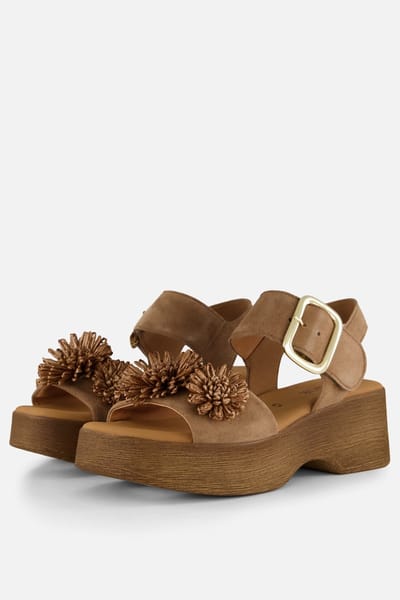 Gabor Sandalen taupe Suède - Maat 4,5