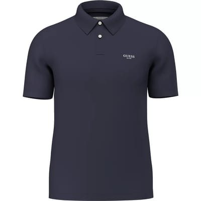 Guess Essential Korte Mouw Poloshirt Blauw S Man