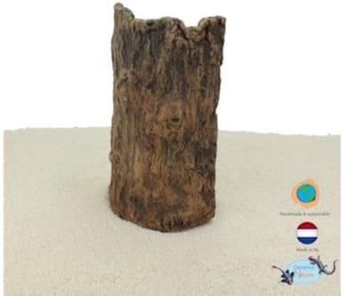 CeramicNature Terras hoog bruin S 10x5x19 cm en M 13x5x25 cm voor aquarium en terrarium M