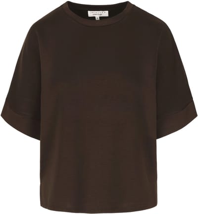 LolaLiza T-shirt Ew T Dark1f 15100407 Brown Dark Chocolade Dames Maat - L