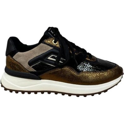 Floris Van Bommel Sfw-10128 Noppi Sneakers - Leer - Dames - Bronskleurig - Maat 38