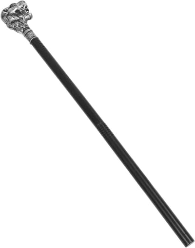 Toverstaf voor Cosplay en Halloween - Koninklijke Scepter, Antiek Zilver, Kostuumaccessoires en Wandelstok voor Feestjes