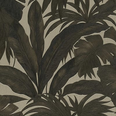Jungle Behang 962401 | Taupe Zwart Behang | Vliesbehang | Bijzonder geschikt voor de Woonkamer en Slaapkamer | 96240-1 | Ontdek Nu Bij Bricoflor
