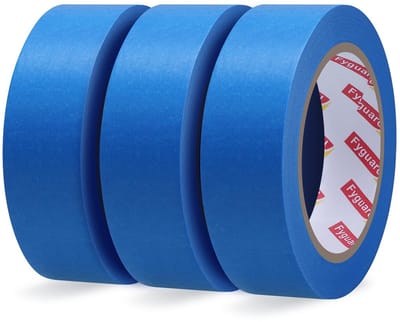 Dailygoods- Afplakband Hittebestendig - 3 Rollen - 30 mm x 50 m - Schildertape - Decoratieband - Voor Binnen/Buiten
