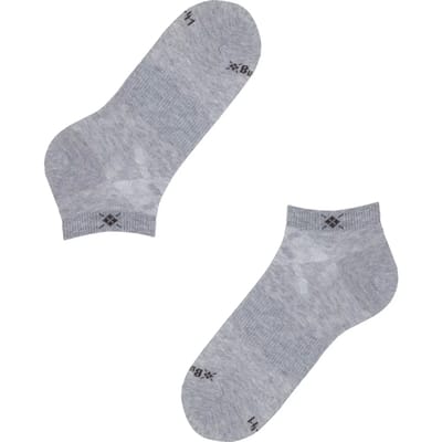 Burlington Everyday 2-Pack kort eenkleurig katoen multipack sneakersokken enkelsokken dames grijs - maat 36-41