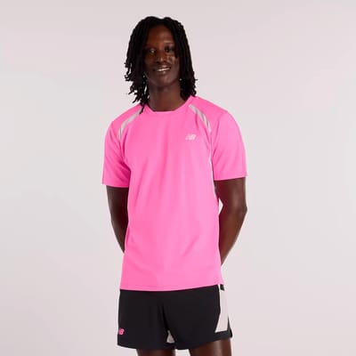 New Balance Tournament Novelty T-shirt Heren-pink, wit