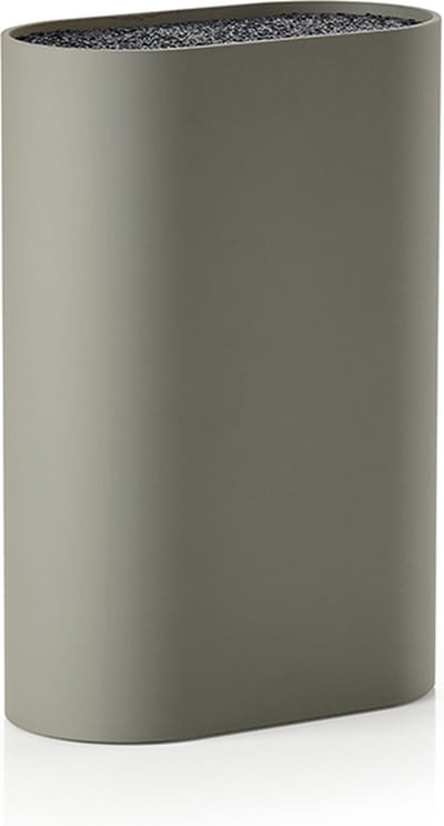 Zone Denmark Singles Messenblok - Mes Houder - Universeel - 17 x 9 cm - Mud - kunststof - koken - keuken - keukenmesassecoires - ovaal