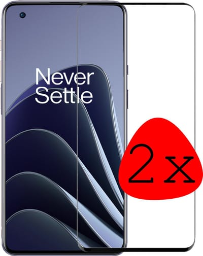 Screenprotector - 2 Stuks Geschikt voor OnePlus 10 Pro - Full Cover - Beschermglas - Gehard Glas - Tempered Glass - Screen Protector