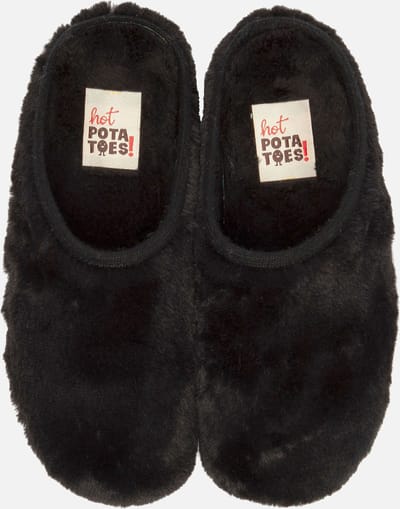 Hot Potatoes Alingsas Pantoffels - Sloffen - Meisjes - Zwart - Maat 33