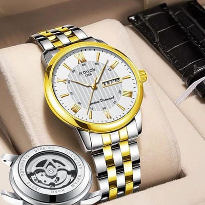 Herenhorloge Echte Tourbillon Volautomatisch Niet-Mechanisch Horloge Dubbele Kalender Waterdicht Merk Trendy Herenhorloge , gray
