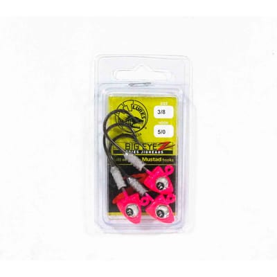 Tackle Tactics TT Big EyeZ Jig Head 3/8 oz 5/0 Roze Zilver EyeZ (5147) white
