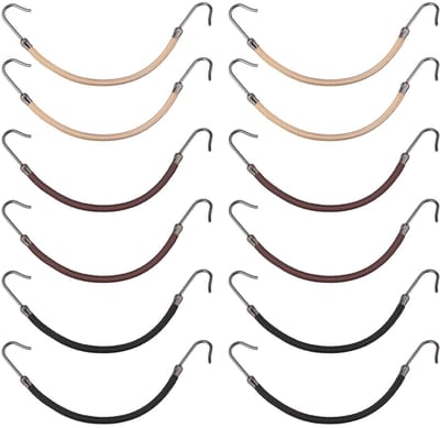 Cosensi- Elastische Bands 15 Stuks - Haarklem - Paardenstaart Haken - Zwart/Bruin/Blond - Geschikt voor Alle Haarlengtes - Gemakkelijk uit te Rekken - Haarelastiekjes