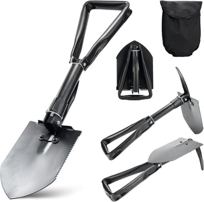 58 CM, 23 INCH, Multifunctionele Vouwbare Schop, Wordt Geleverd met een Kompas