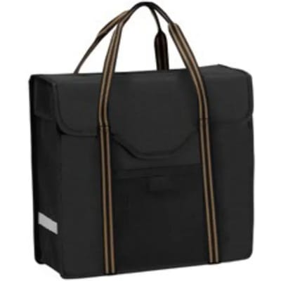 Willex Shopper - Enkele Fietstas - Black/light brown