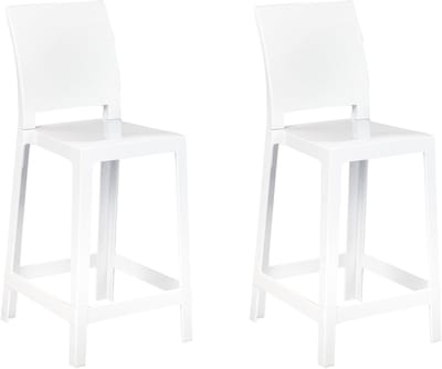 WELLINGTON - Barkruk set - Wit - Polycarbonaat