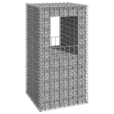 vidaXL - Schanskorf - paal - 50x50x100 - cm - ijzer
