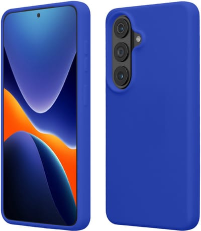 kwmobile telefoonhoesje geschikt voor Samsung Galaxy S26 - Hoesje met siliconen coating - Smartphone case in Baltisch blauw