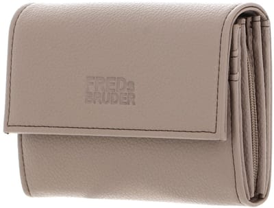FREDsBRUDER Leren Portemonnee Bestie Wallet With Lock Powder Taupe