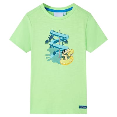 vidaXL - Kindershirt - 128 - neongroen